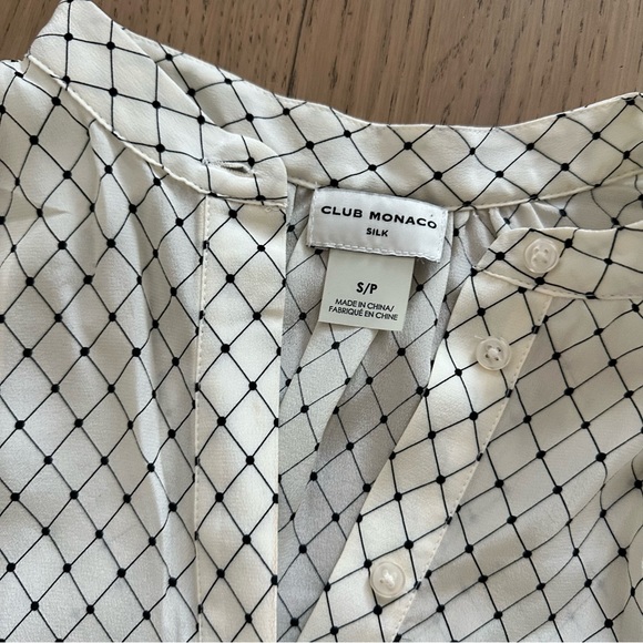 Like New Club Monaco Silk Popover Tunic - Picture 3 of 9